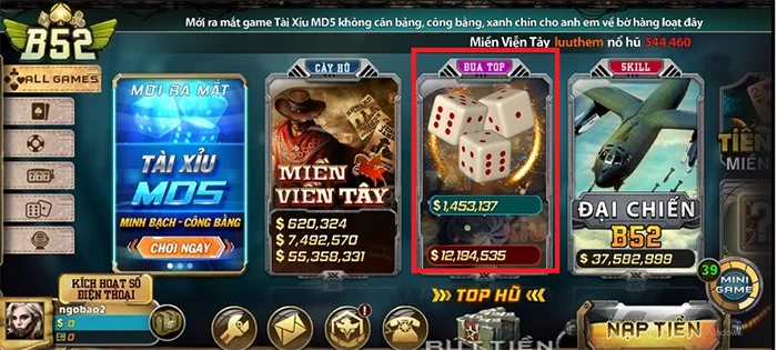 b52 tài xỉu